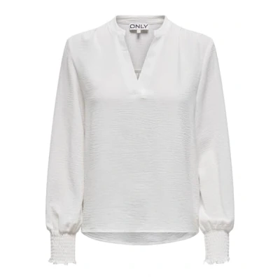 Immagine di ONLY Onlmette Smock Top Wvn con Scollo a V Camicia da Donna, Ballerino di Nuvola, XL