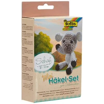 Immagine di folia Animale Mini Forma, Circa 8 10 cm, Set Completo per Creare Una Simpatica Pecora Lavorata all&#039;Uncinetto, Bambini dagli Anni in su e Adulti, Come Regalo, Multicolore, 23906