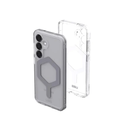 Immagine di Urban Armor Gear Plyo Pro Case Samsung Galaxy S25 Custodia (Designed for Samsung, anello magnetico, Ricarica wireless compatibile) ice (trasparente)/argento