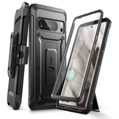 Immagine di SUPCASE custodia Unicorn Beetle Pro Series per Google Pixel 8 (versione 2023), a fondina robusta corpo intero con pellicola protettiva integrata (nero)