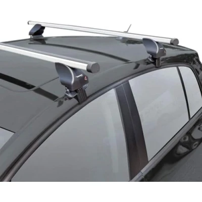 Immagine di Twinny Load Set Barra Portapacchi Alluminio A50 Compatibile con Volvo S60/V60/V40 2010 (per Auto Senza Barre longitudinali)