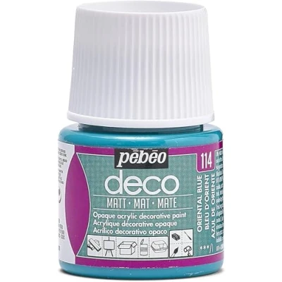 Immagine di PEBEO Deco, Colore Acrilico, Opaco, Blu Orientale, 45 ml