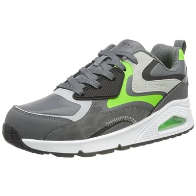 Immagine di Skechers Uno Gen1 Color Surge, Scarpe sportive Bambini e ragazzi, Black Synthetic Red Gray Trim, 33.5 EU