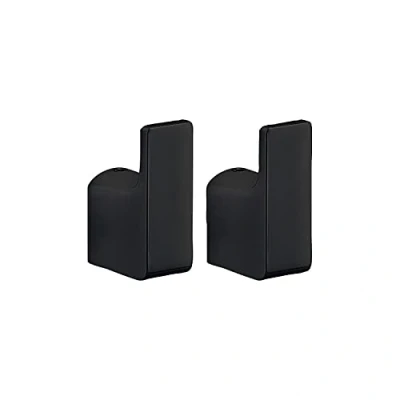 Immagine di Gedy G Kuala Lumpur, 2 Appendi Singoli, Colore Nero, Porta Abiti Realizzati in Cromall, Ottone e Vetro, Garanzia Anni, Misure 5,3 x 3,3 CM Peso 0,196 kg, Design R&amp;S, Unica