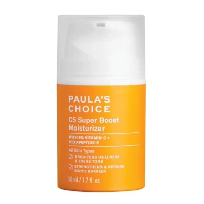 Immagine di Paula&#039;s Choice C5 SUPER BOOST Crema Notte Idratante Viso Anti Age con Vitamina C Combatte Macchie Scure &amp; Lascia la Pelle Morbida e Idratata Tutti i Tipi di 50 ml