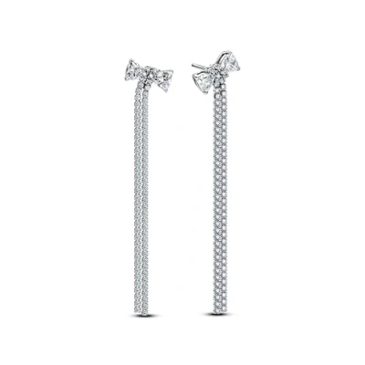 Immagine di Pandora Timeless 293544C01 Orecchini a goccia in Argento Sterling con zirconi, Klar, sterling, Zirconia cubica