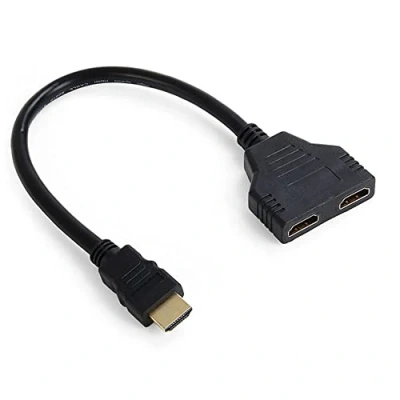 Immagine di JSER HDMI maschio a 2 femmina 1 in uscita convertitore adattatore cavo splitter