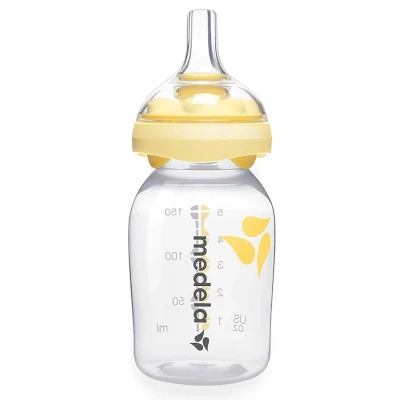 Immagine di Medela Tettarella per bottiglia Calma, biberon da utilizzare con le bottiglie raccoglilatte Medela, Prodotto senza BPA, Sistema di ventilazione, 150 ml