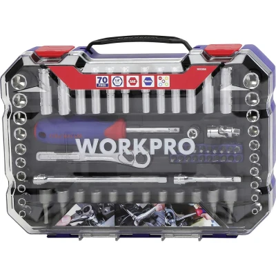 Immagine di WorkPro KIT inserti per cacciaviti 70 parti WP202522