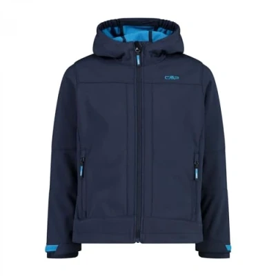 Immagine di CMP KID Jacket FIX HOOD Unisex Giacca softshell per bambini, Taglia: 140, Blue danubio
