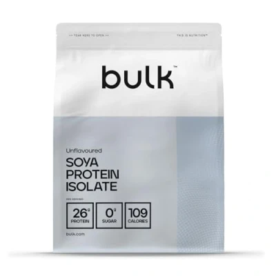 Immagine di Bulk Proteine isolate di soia sfuse in polvere, frullato proteico vegano, non aromatizzato, 1 kg
