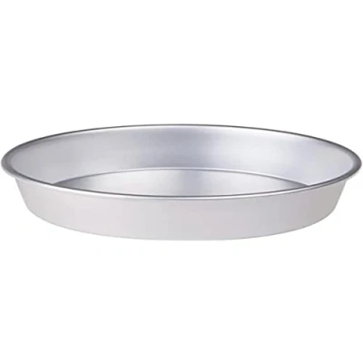 Immagine di Pentole Agnelli Linea Pasticceria e Pizza Tortiera Conica in Alluminio con Orlo (H 6 cm), Argento, 30 cm