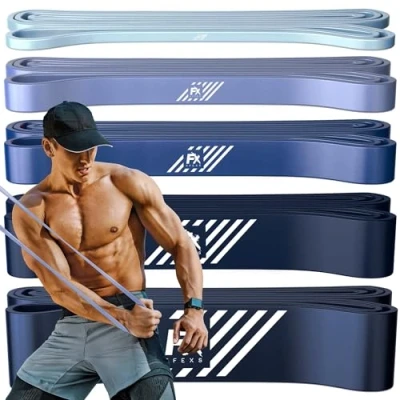 Immagine di Bande Elastiche di Resistenza Tirare Su Pull Up Fasce Fitness Sollevamento Crossfit Ginnastica Perfette per Pesi Forza Base Agilità Mobilità e Altri Tipi Allenamento