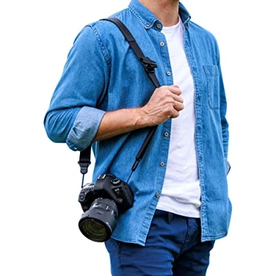 Immagine di PROfezzion Tracolla fotocamera, DSLR SLR fotocamera collo cinturino a sgancio rapido ampio durevole per Canon 2000D 4000D 1300D 1200D 850D 750D 700D 650D 600D 550D 250D 90D 77D 60D 7D 6D 5D e più