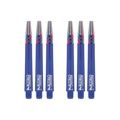Immagine di RED DRAGON Nitrotech Ionic Alberi Freccette Aste Medi Blu 2 Set per Confezione (6 in Totale)