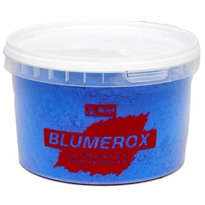 Immagine di Rayt 1183 81 Blumerox Polvere per Interni Cemento Bianco o Grigio, Calce e Gesso. Altissimo Potere colorante. Pigmenti di Prima qualità. Colore Blu 05, 1 Unità (Confezione da 1)
