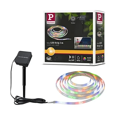 Immagine di Paulmann Kit Striscia LED Solar Stripe 3m RGBY 78897 0.3 W RGBW Nero