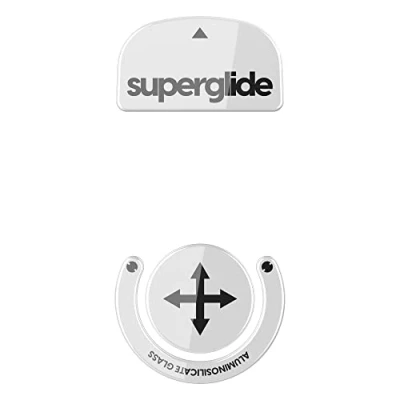 Immagine di Pulsar Gaming Gears Superglide Piedi per mouse più veloci e lisci realizzati con suola ultra resistente impeccabile in vetro super veloce, liscia (Bianca)