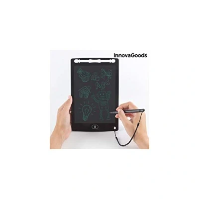 Immagine di InnovaGoods Lavagna Digitale LCD Magic Drablet per Disegnare e Scrivere, Tavoletta Grafica con Schermo Bambini, Block Notes Digitale, Multifunzionale, Nero, Plastica