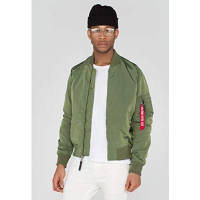 Immagine di Alpha Industries 1 TT Bomber Jacket per Uomo Giacche, Sage Green, 4XL