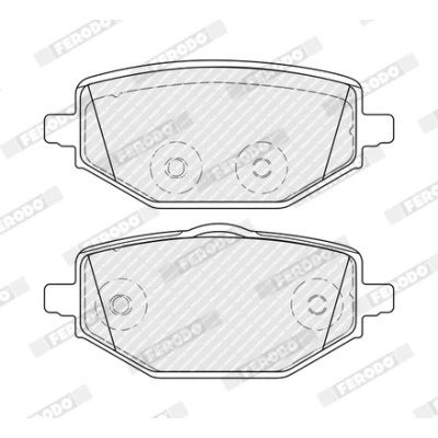 Immagine di FERODO FDB5490 Kit pastiglie freno Non predisposto per contatto segnalazione usura senza accessori RENAULT: Megane 4, Captur II
