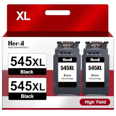 Immagine di Heroil PG 545 545XL Cartucce d&#039;inchiostro Sostituzione per Canon XL Multipack Pixma MX490 MX495 MG2550s MG2550 TS3150 TS3151 TS3350 TR4550 TR4551