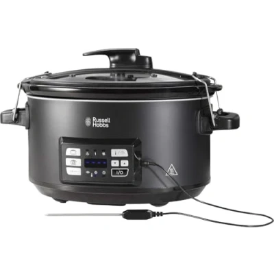 Immagine di Russell Hobbs Multicooker 3 in 1 Cottura Lenta, Sottovuoto, con Sensore Temperatura Interna Pentola Ceramica Pesante da 6,5 ​​L; Display Digitale Temperatura; 25630 56