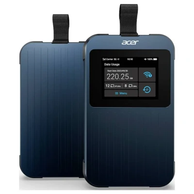 Immagine di Acer Connect Enduro M3 Router 5G, Mobile Hotspot, Wifi 6 Dual Band, Octa Core 2.4 GHz, Display pollici Touch, NanoSim, SIM e vSIM, Pacchetto da 20 GB di Dati Internazionali inclusi SIMO