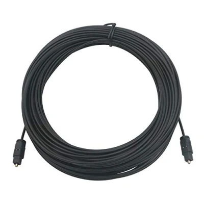 Immagine di Toslink Cavo audio digitale SPDIF in fibra ottica di 10 m, colore: Nero 25 m