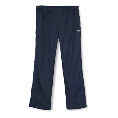 Immagine di CMP, Pantalone Antipioggia Da Uomo Con Fodera E Zip Laterali Su Tutta La Lunghezza, Black Blue, XS