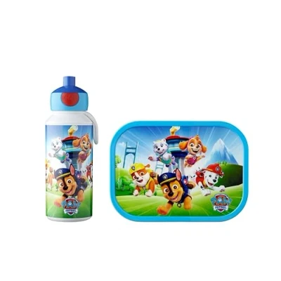 Immagine di Mepal Set da Pranzo Campus per Bambini con Borraccia Pop up e Porta la Scuola o le Gite Privo di BPA 400 ml + 750 Paw Patrol Pups, 107410165400