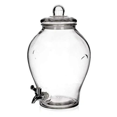 Immagine di Dispenser per bevande con rubinetto, in vetro, 6,5 l