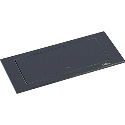 Immagine di EVOline 159271005300 Backflip, 2 Pezzi. Presa Schuko, 1 Pezzo. Caricatore USB, Opaco, Nero Matte, schwarz matt lackiert