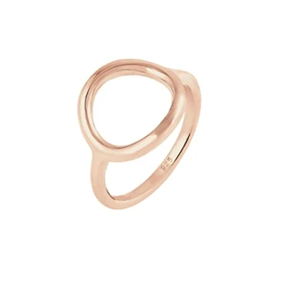 Immagine di Elli Anelli Donne Cerchio Rotondo Geo Statement in Argento Sterlino 925