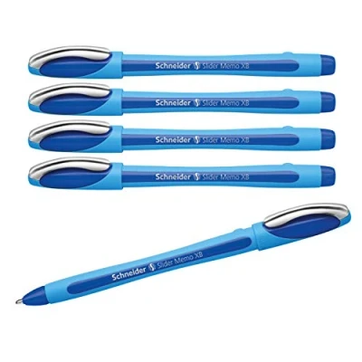 Immagine di Schneider Slider Memo Set di 5 Penne a Sfera, blu