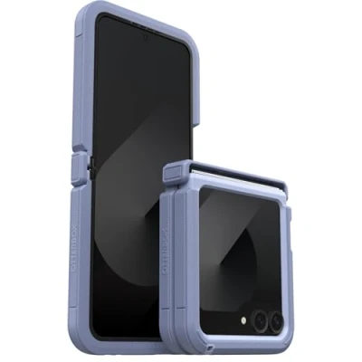 Immagine di OtterBox cover per Samsung Galaxy Z Flip6 Defender XT, resistente a shock e cadute, ultra robusta, testata 4x vs le norme anti caduta MIL STD 810G, telefoni pieghevoli, Viola