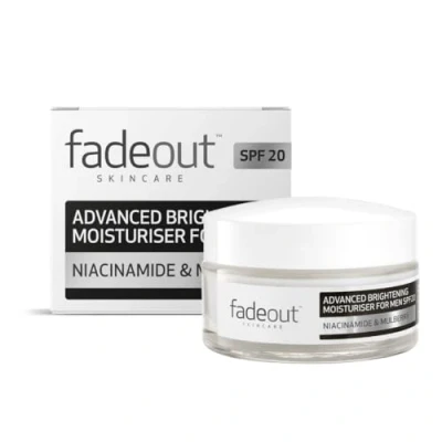 Immagine di Fade Out Crema idratante avanzata per il tono della pelle uniforme da uomo con SPF 25 viso clinicamente testata uniformare in 4 settimane, 50 ml
