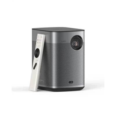 Immagine di XGIMI Halo+ GTV Proiettore Portatile 1080P, Google TV con licenza Netflix, 700 Lumen ISO, 2 x 5W Altoparlanti Harman Kardon, ISA, Wi Fi, Schermo di 200, Batteria Integrata 2,5 Ore Autonomia