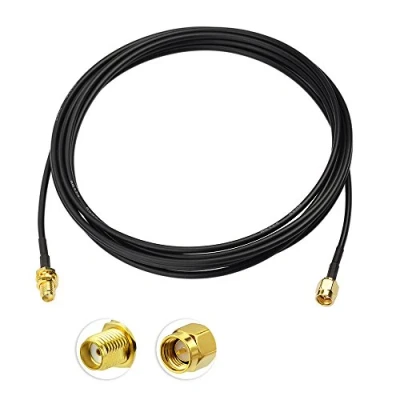 Immagine di Eightwood SMA Cavo Adattatore Maschio a Bulkhead Jack RG174 11.8ft 300cm per 4G LTE Antenna Homematic CCU3 CCU2 Raspberry Pi Hsdpa Huawei DTV WiFi Router Hotspot Mobile