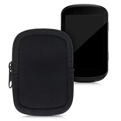 Immagine di kwmobile Custodia Protettiva compatibile con Garmin Edge 530/830 Astuccio in Neoprene Chiusura Zip Soft Pouch per Bike GPS nero