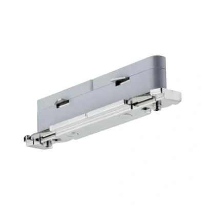 Immagine di Paulmann URail System Light&amp;Easy 95136 Componente per sistema su binario ad alta tensione Connettore dritto Argento