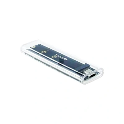 Immagine di TOOQ TQE 2200 custodia esterna per SSD M.2 NGFF/NVMe, trasparente, RGB