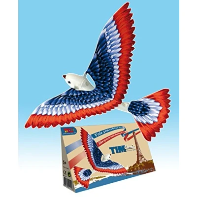 Immagine di Caly Tim Classic Uccello Meccanico Giocattolo, Colore Blue Bianco Rosso, 011517