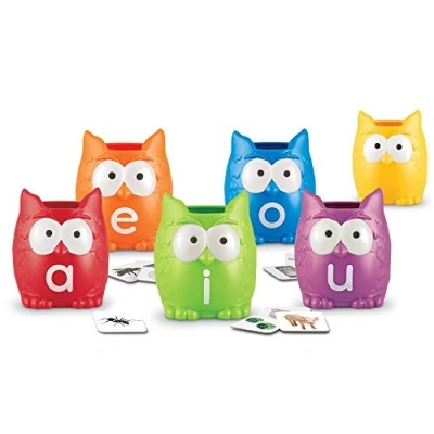 Immagine di Learning Resources Set di classificazione con gufi Vowel Owls