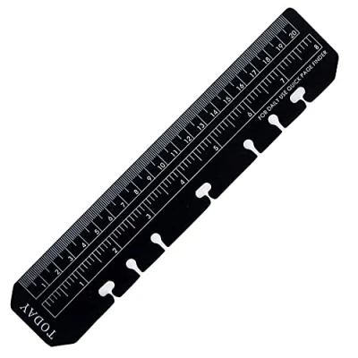 Immagine di Be Tool Righello A5, in plastica, per quaderni ricaricabili con 6 anelli, colore: nero