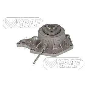 Immagine di GRAF PA1226 Pompa acqua con guarnizione comando a depressione Acciaio per trasmissione cinghia Poly V AUDI: A6 C7 Avant, Sedan