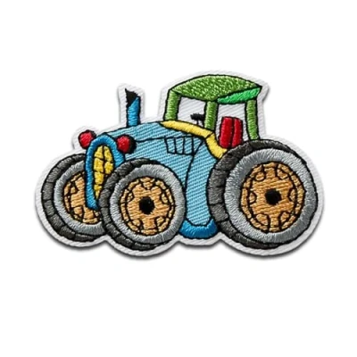 Immagine di Mono Quick Toppa termoadesiva da applicare con il ferro stiro, motivo: trattore, 5,5 x 3,5 cm