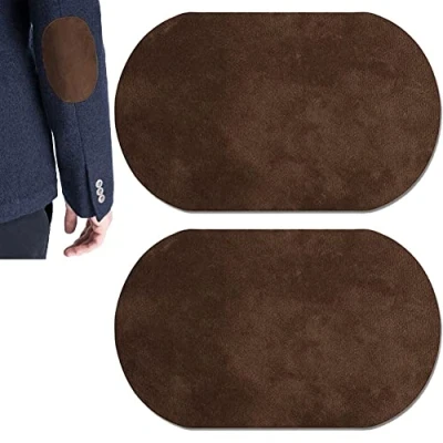 Immagine di Ericetion 2pcs Tessuto in Pelle Scamosciata Applique su Toppe Ginocchine Abbigliamento Ginocchio