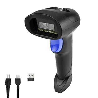 Immagine di NetumScan Lettore di codici a barre wireless CCD, USB, lettura automatica, compatibile con PC, Mac, laptop, modello NSL6