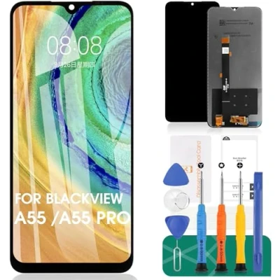 Immagine di Schermo LCD di ricambio per Blackview A55 Pro Touch Digitizer Kit riparazione (nero, senza cornice)